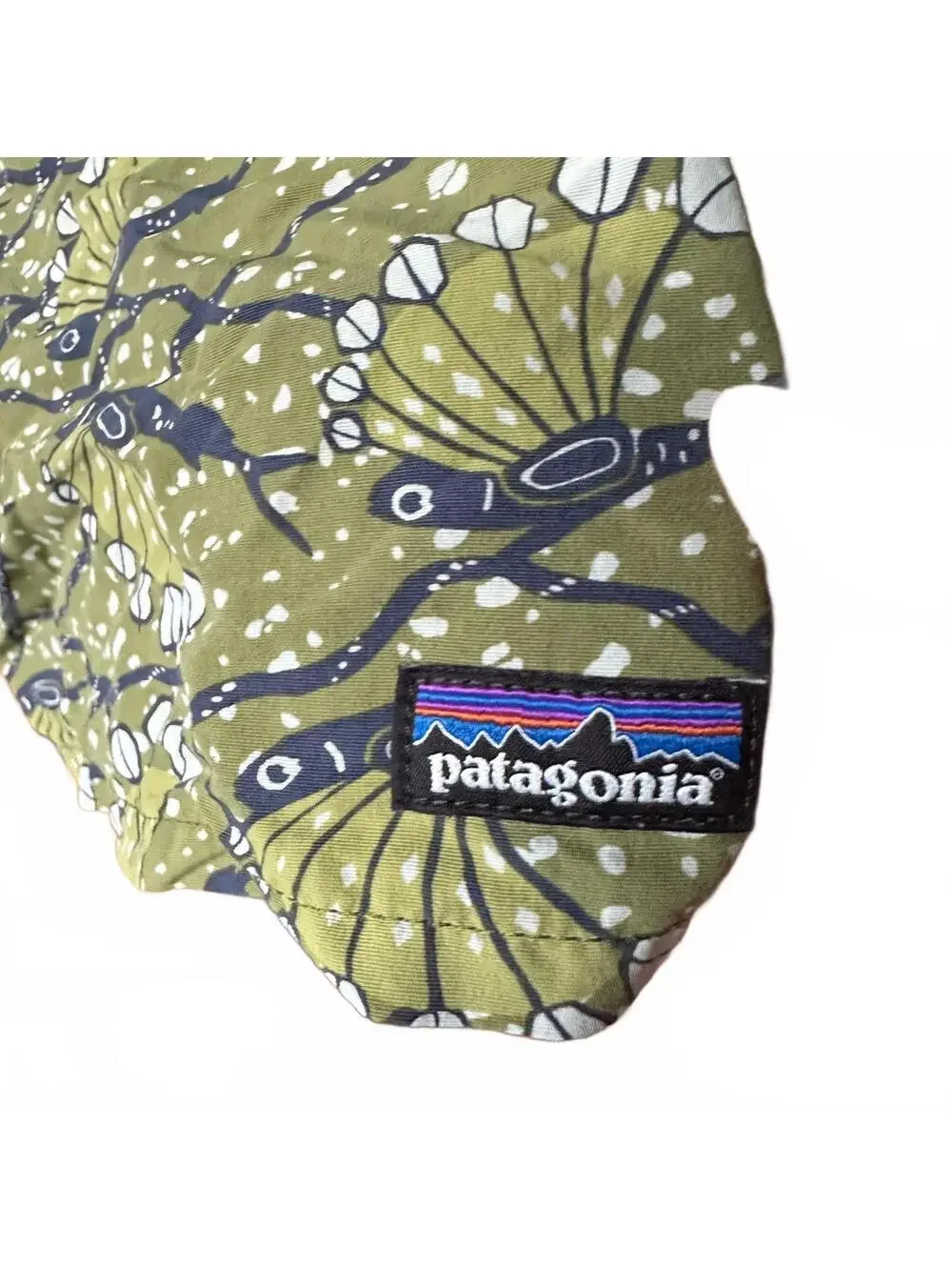 Patagonia Boys Baggies™ Shorts Size Large Hexy Fish Sprouted Green